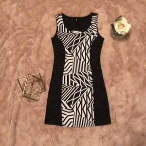 Black & white bodycon dress ((FreeGift wPurchase))